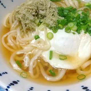 こぶと玉子のうどん